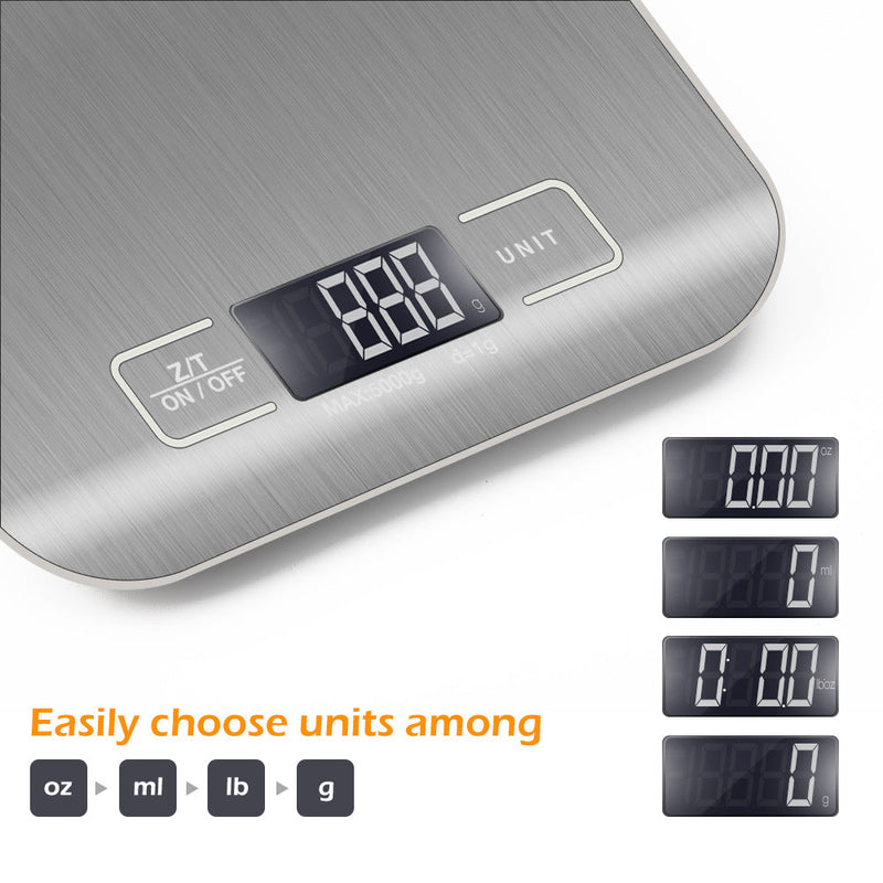 Kitchen Digital Stainless Steel Weight Measuring Device