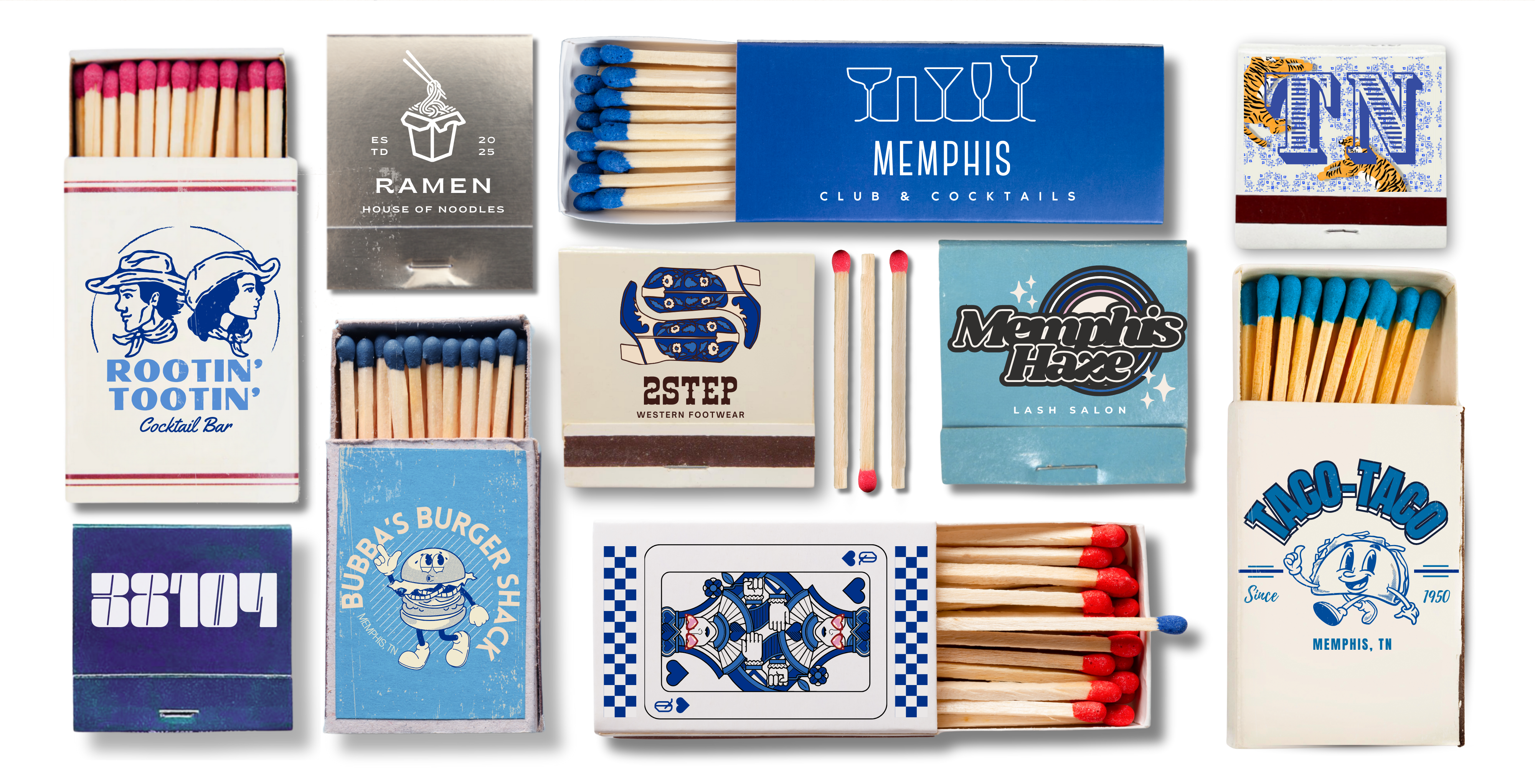 TAYLOR GRAY - 5.5x11 GAMEDAY MEMPHIS trinket tray insert set of 5