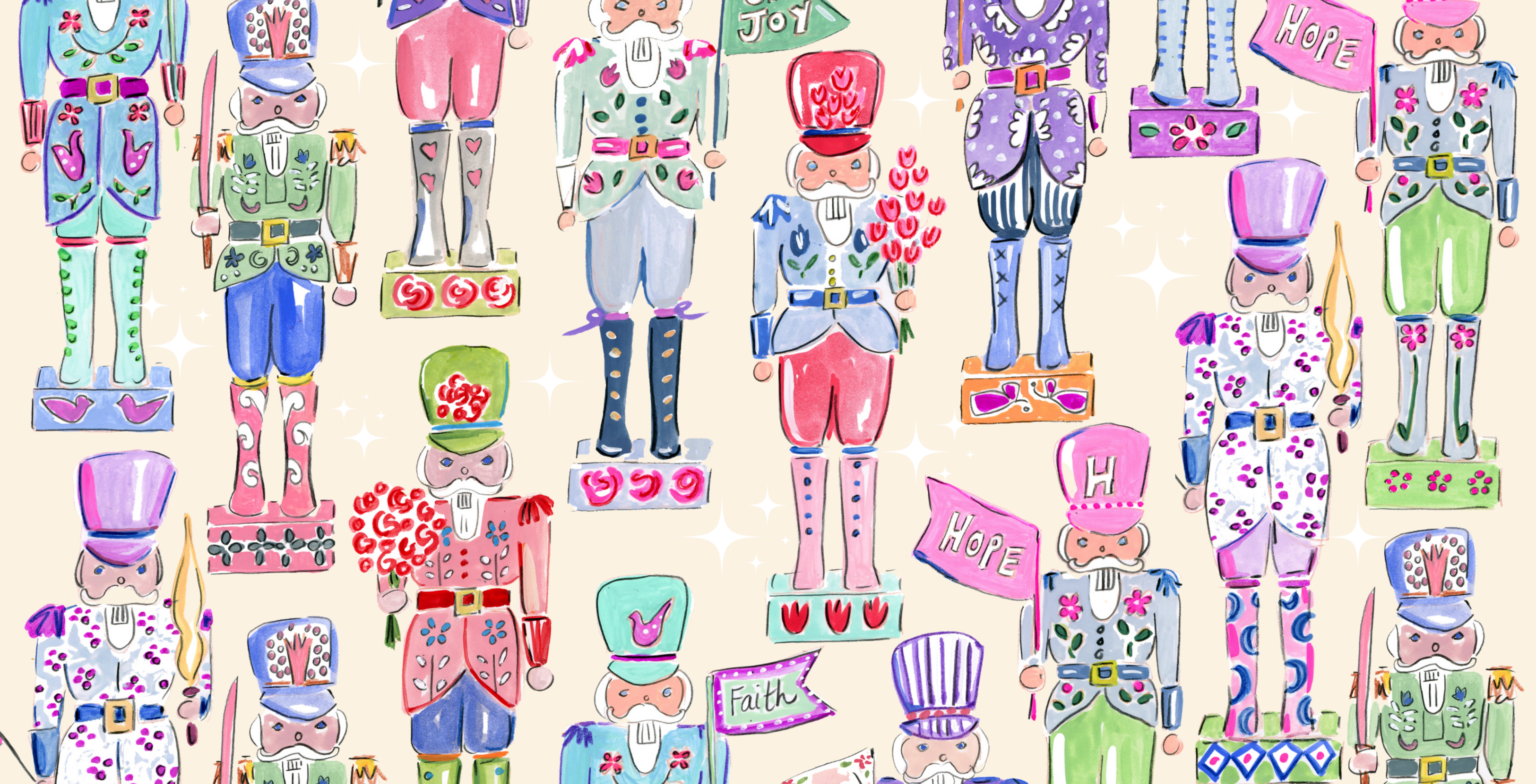 TAYLOR GRAY - 5.5x11 BRIGHT CHRISTMAS trinket tray insert set of 5