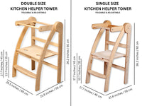 Double or Single Size Montessori Toddler Tower