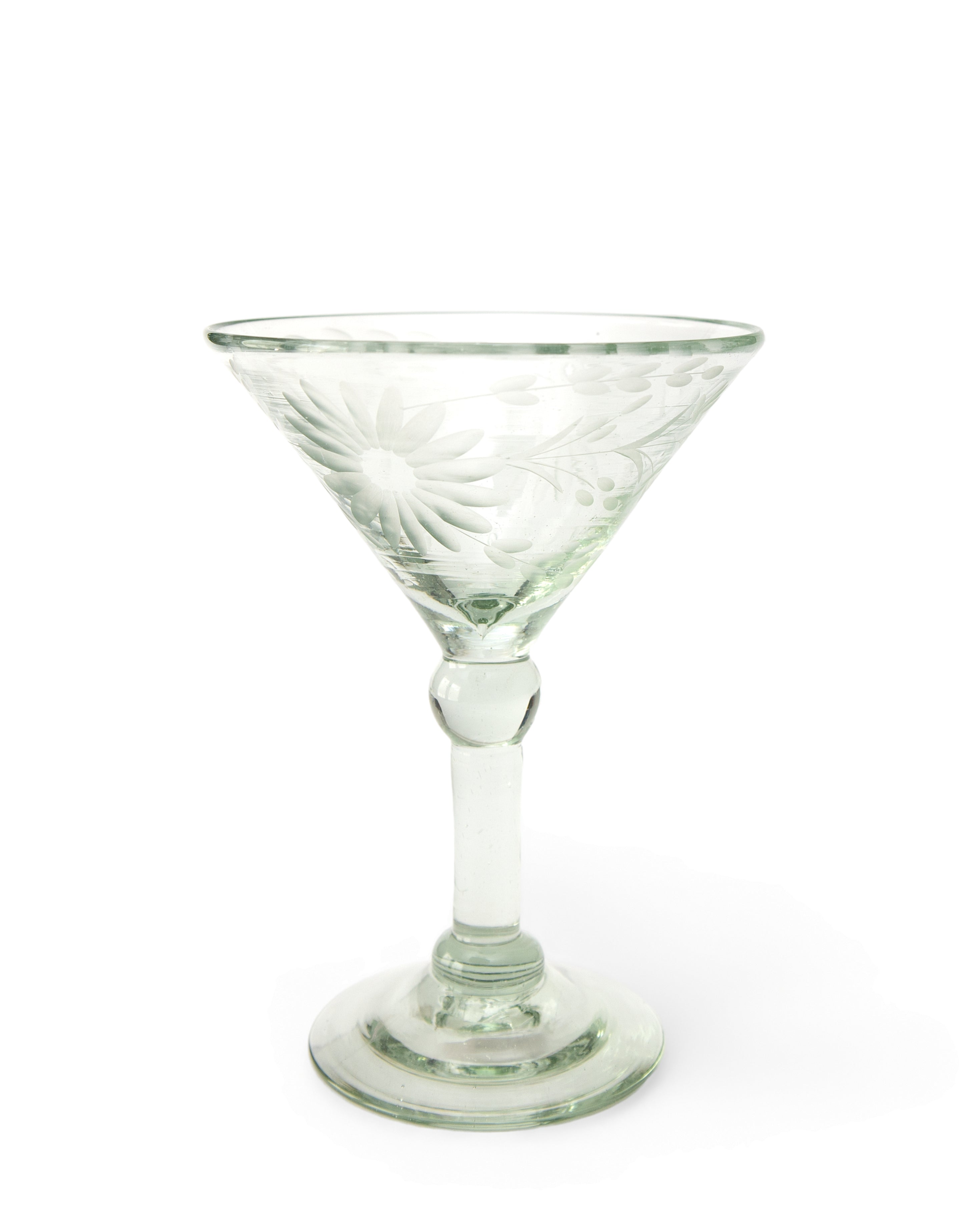Rose Ann Hall Martini Glass-Crystal