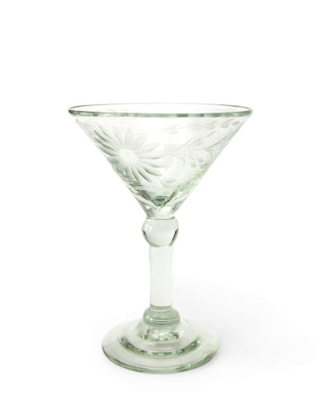 Rose Ann Hall Martini Glass-Crystal