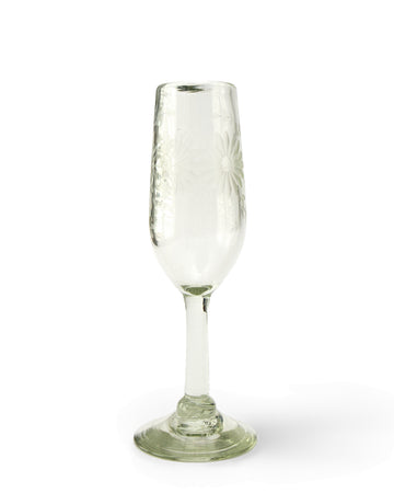 Rose Ann Hall Stemmed Champagne Flute-Crystal
