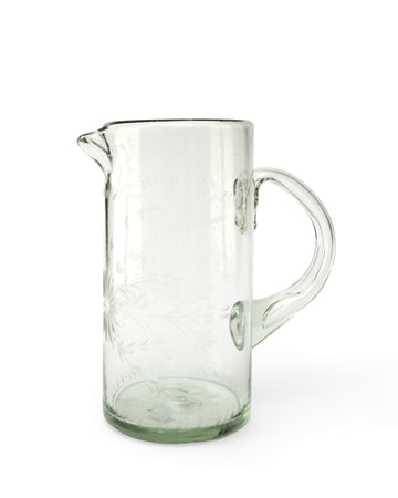 Rose Ann Hall Wide Cylinder Pitcher-Crystal