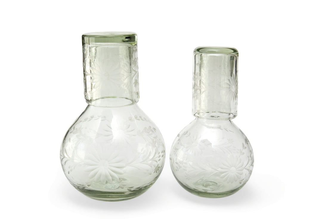 Rose Ann Hall Bureau w/Glass (Small)-Crystal