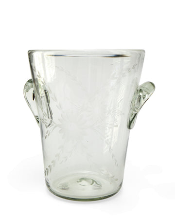 Rose Ann Hall Optical Ice Bucket-Crystal