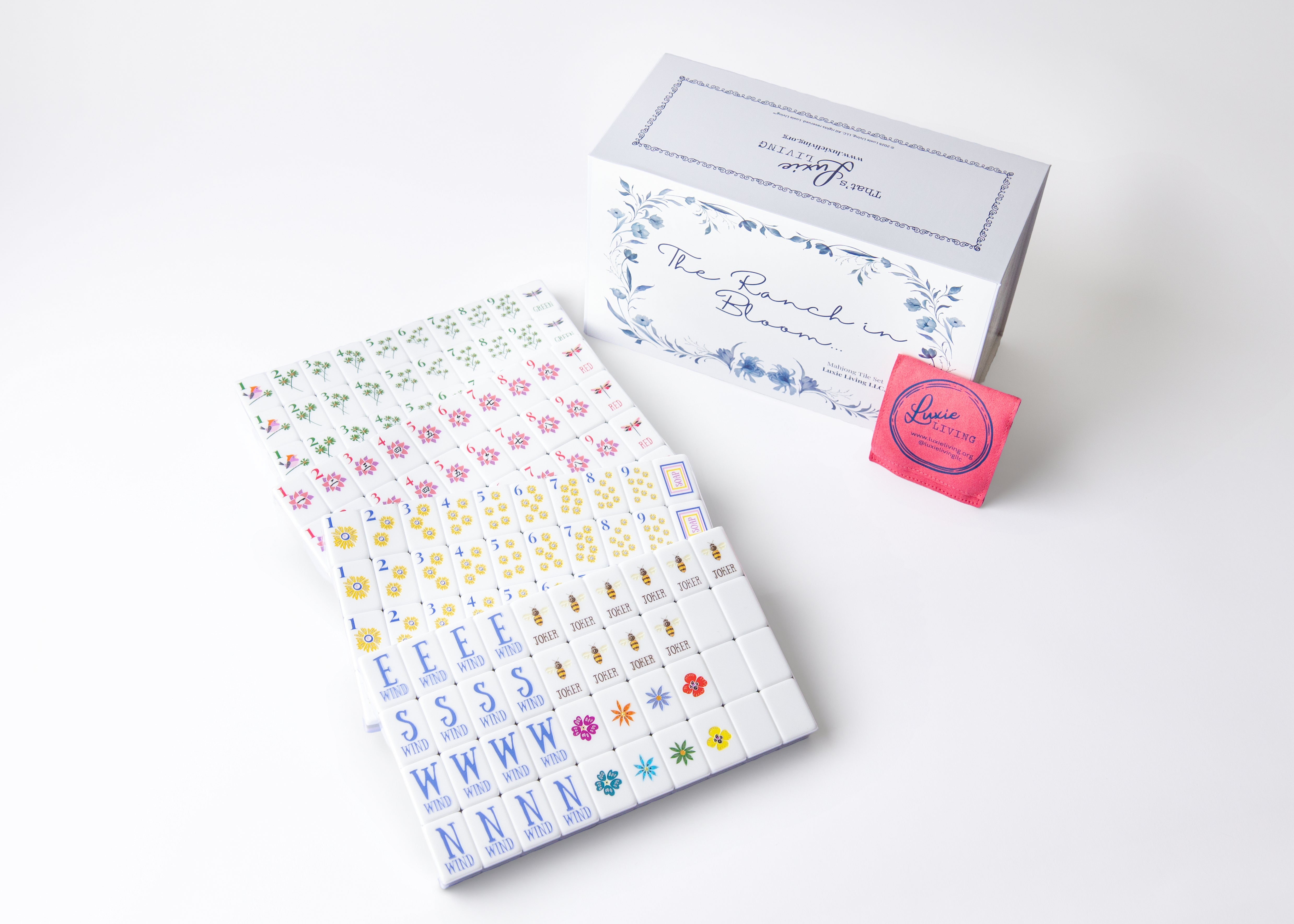 Luxie Living "Beauty in Every Bag" Mahjong Tile Bag
