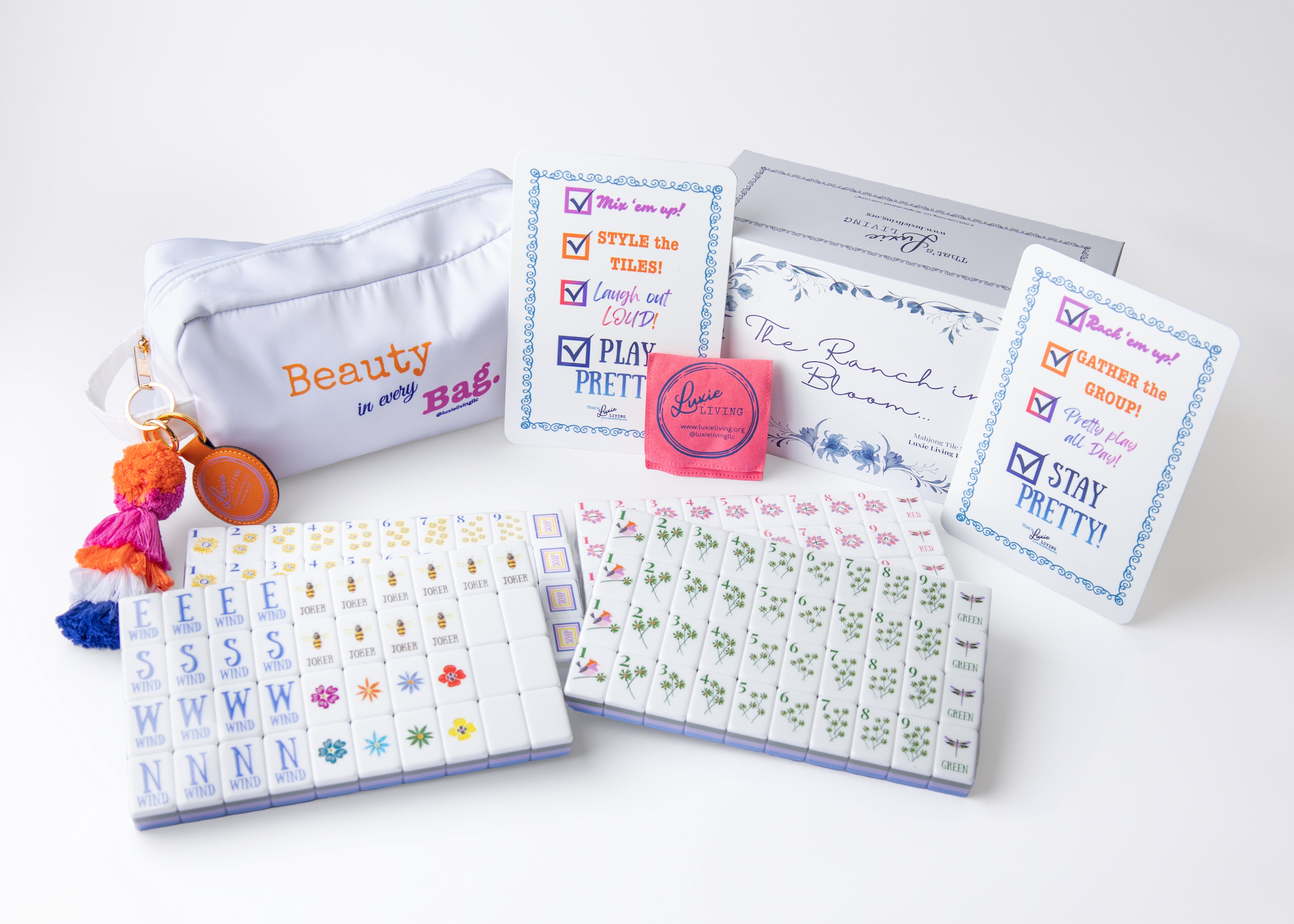Luxie Living "Ranch in Bloom" Mahjong Tiles