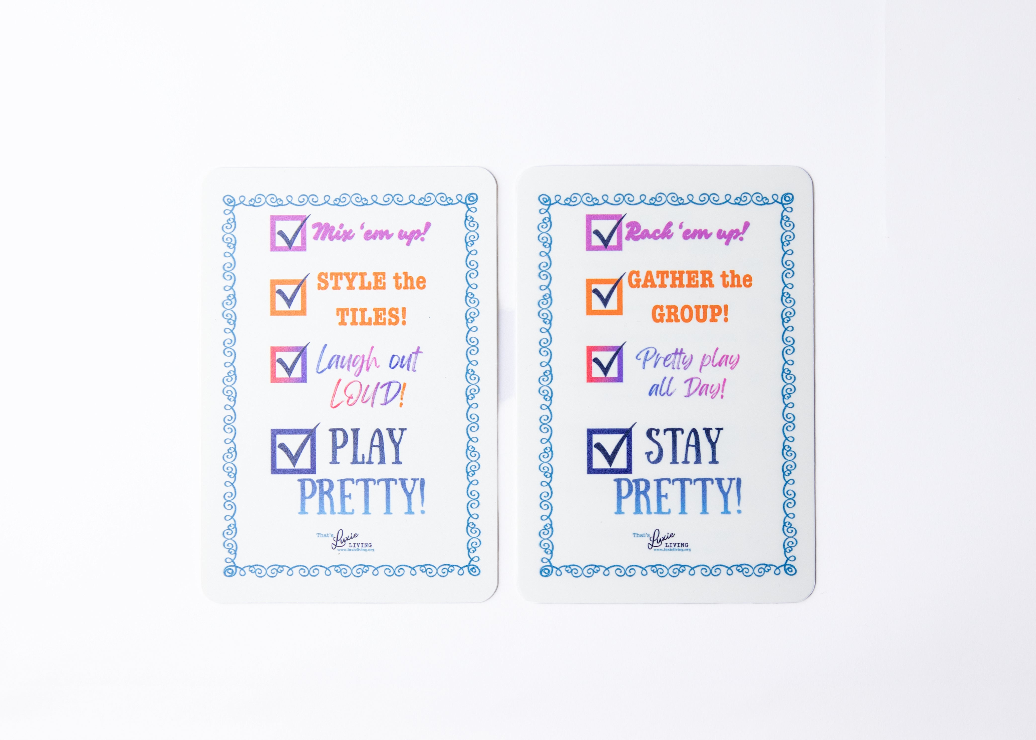 Luxie Living "Play Pretty" Shuffle Cards