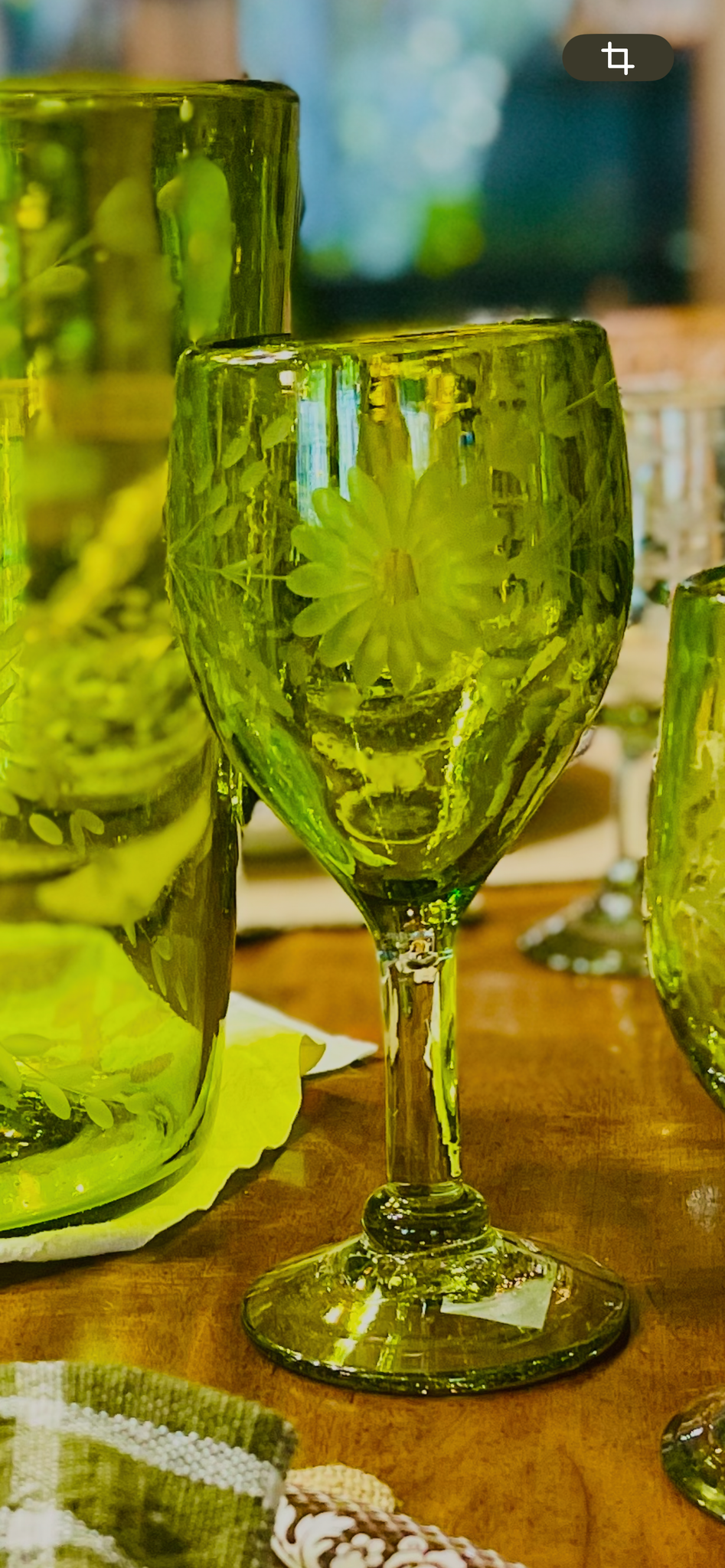 Rose Ann Hall Wine Glass-Crystal