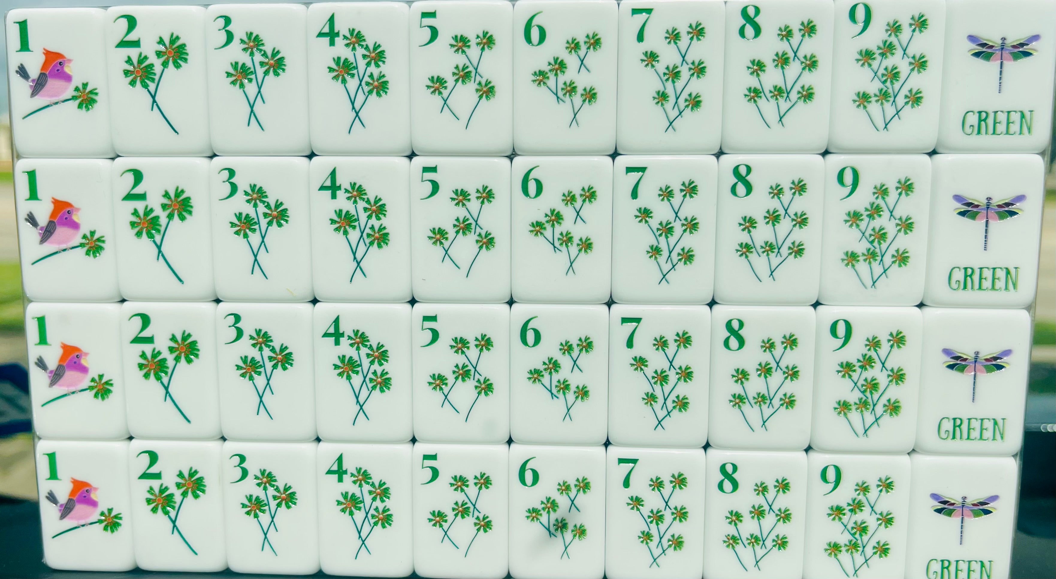 Luxie Living "Ranch in Bloom" Mahjong Tiles