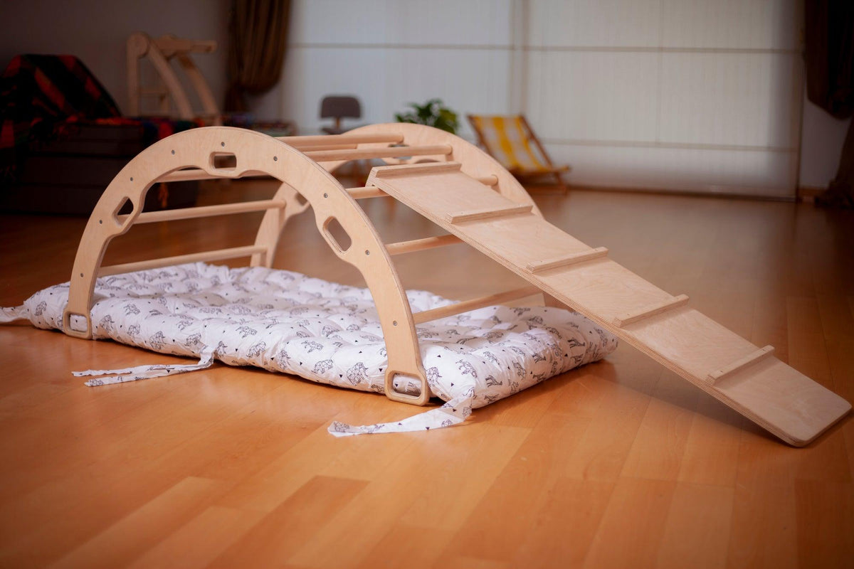 Montessori Climber Set: Arch, Rocker, Ramp, and Pillow Options