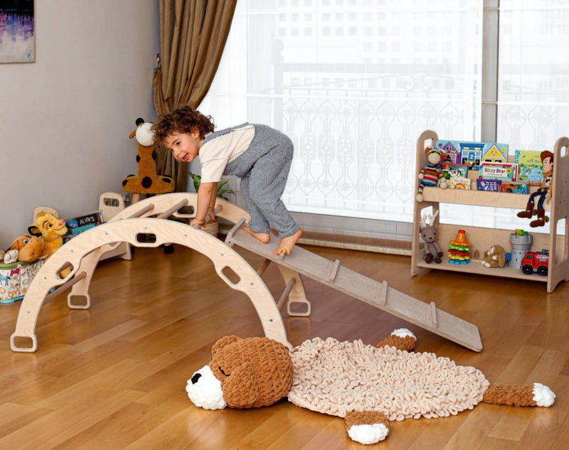 Wooden Arch / Rocker with Ladder Ramp