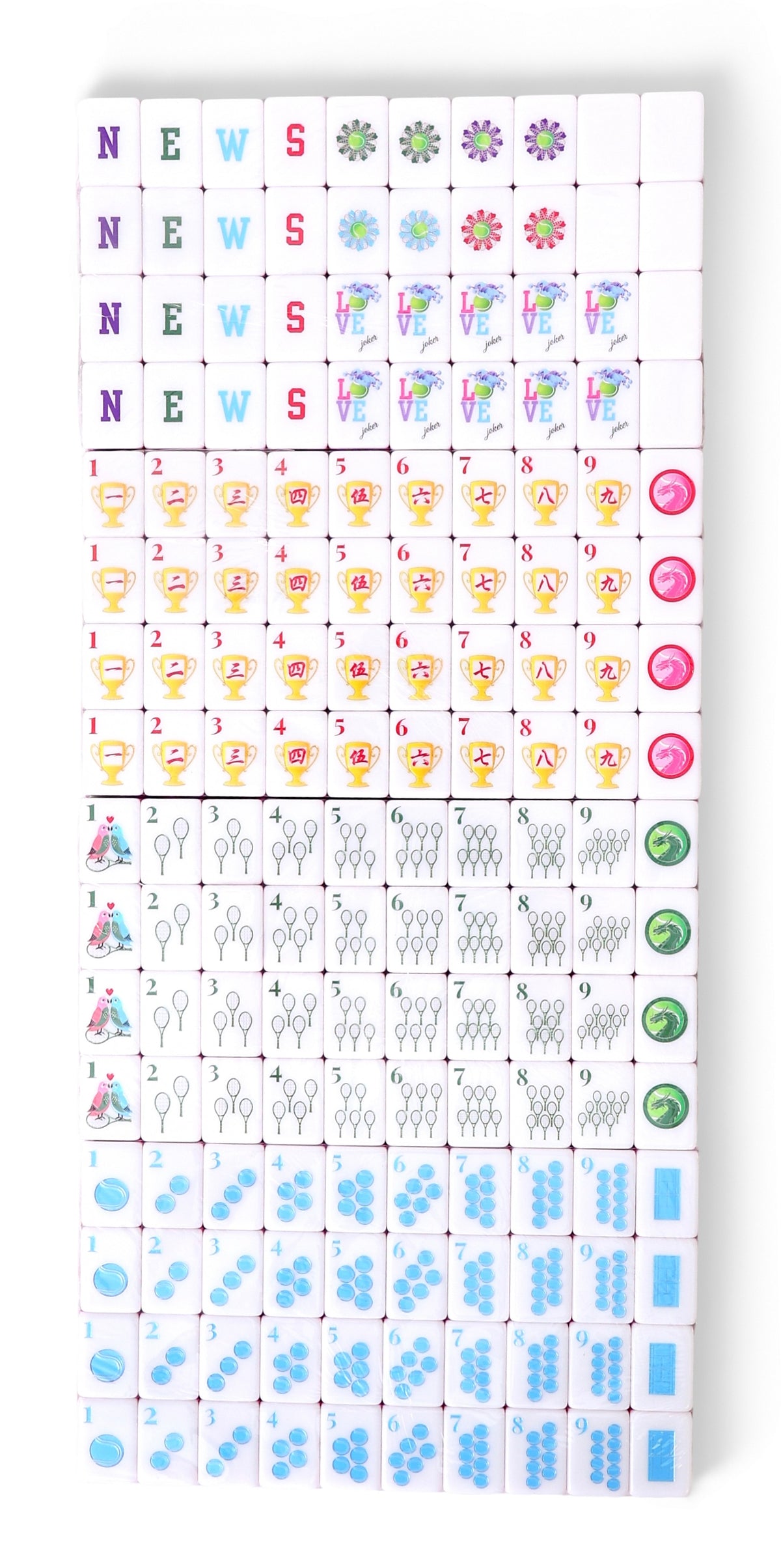 Luxie Living "Love All"- Limited Edition MahjArt Mahjong Tiles