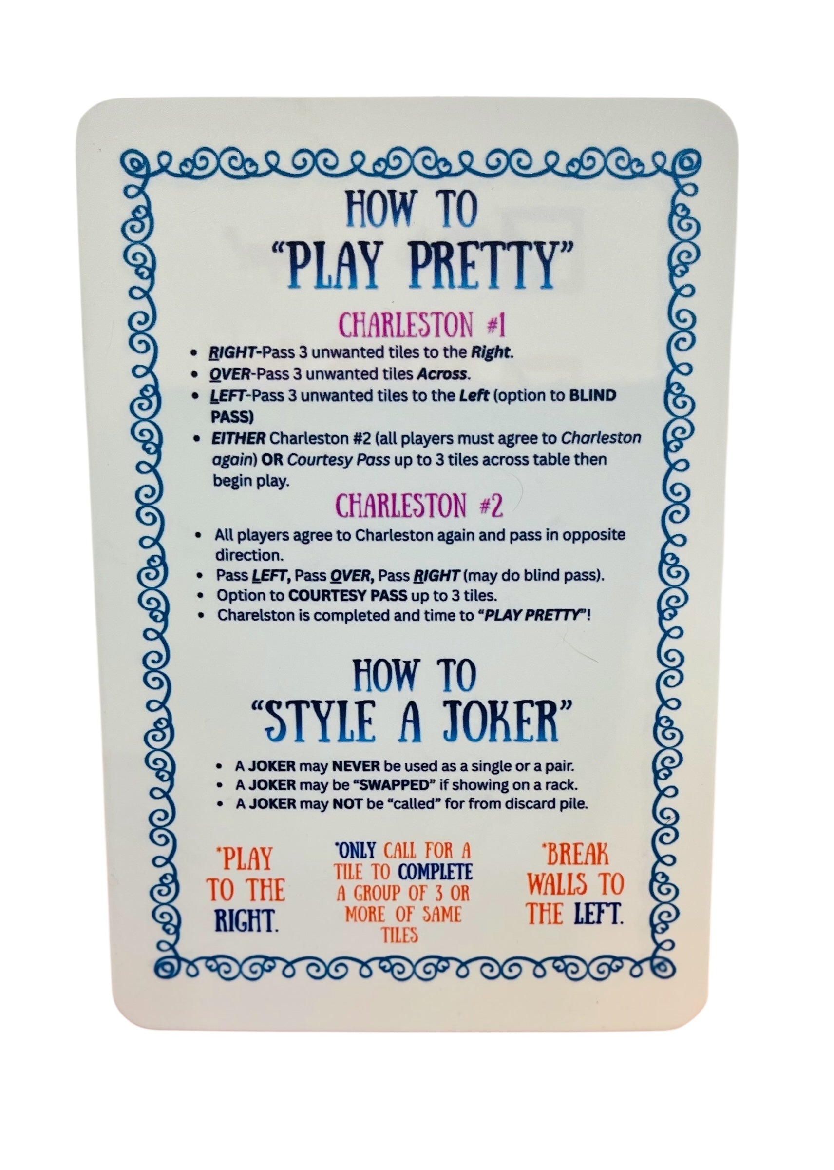 Luxie Living "Play Pretty" Shuffle Cards