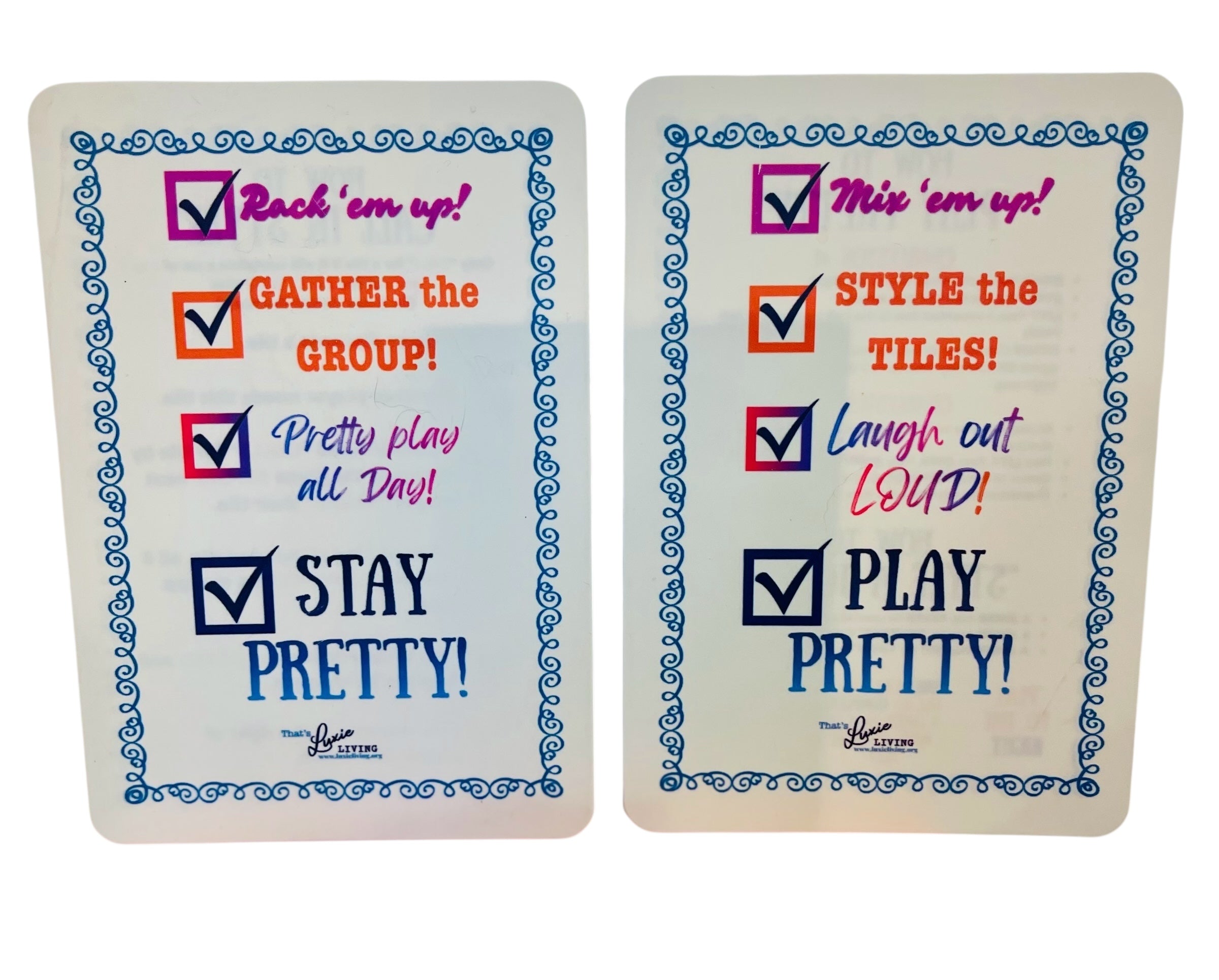 Luxie Living "Play Pretty" Shuffle Cards