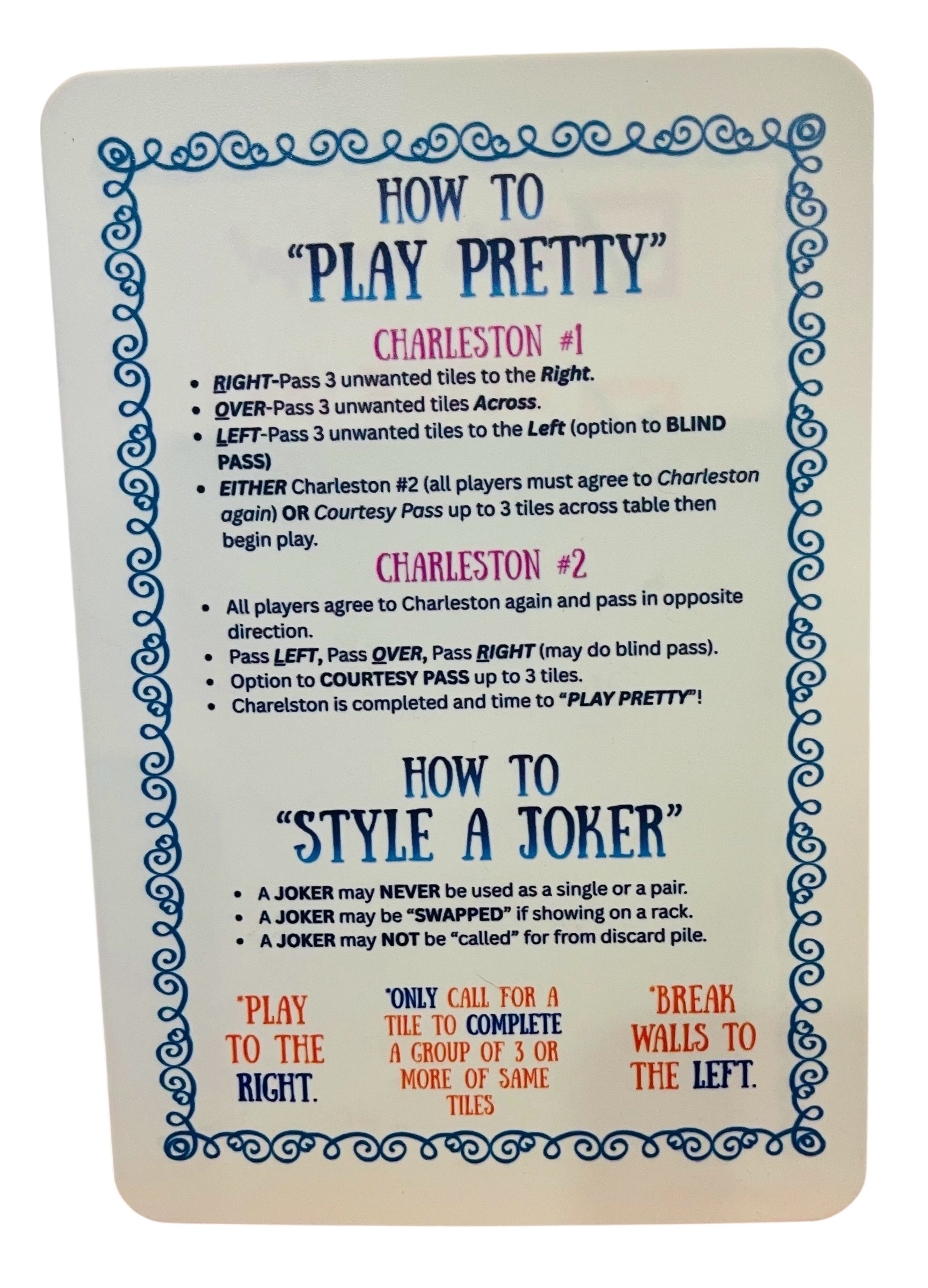 Luxie Living "Play Pretty" Shuffle Cards