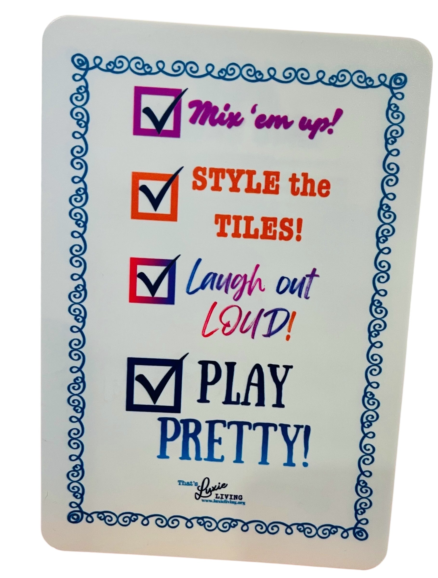 Luxie Living "Play Pretty" Shuffle Cards