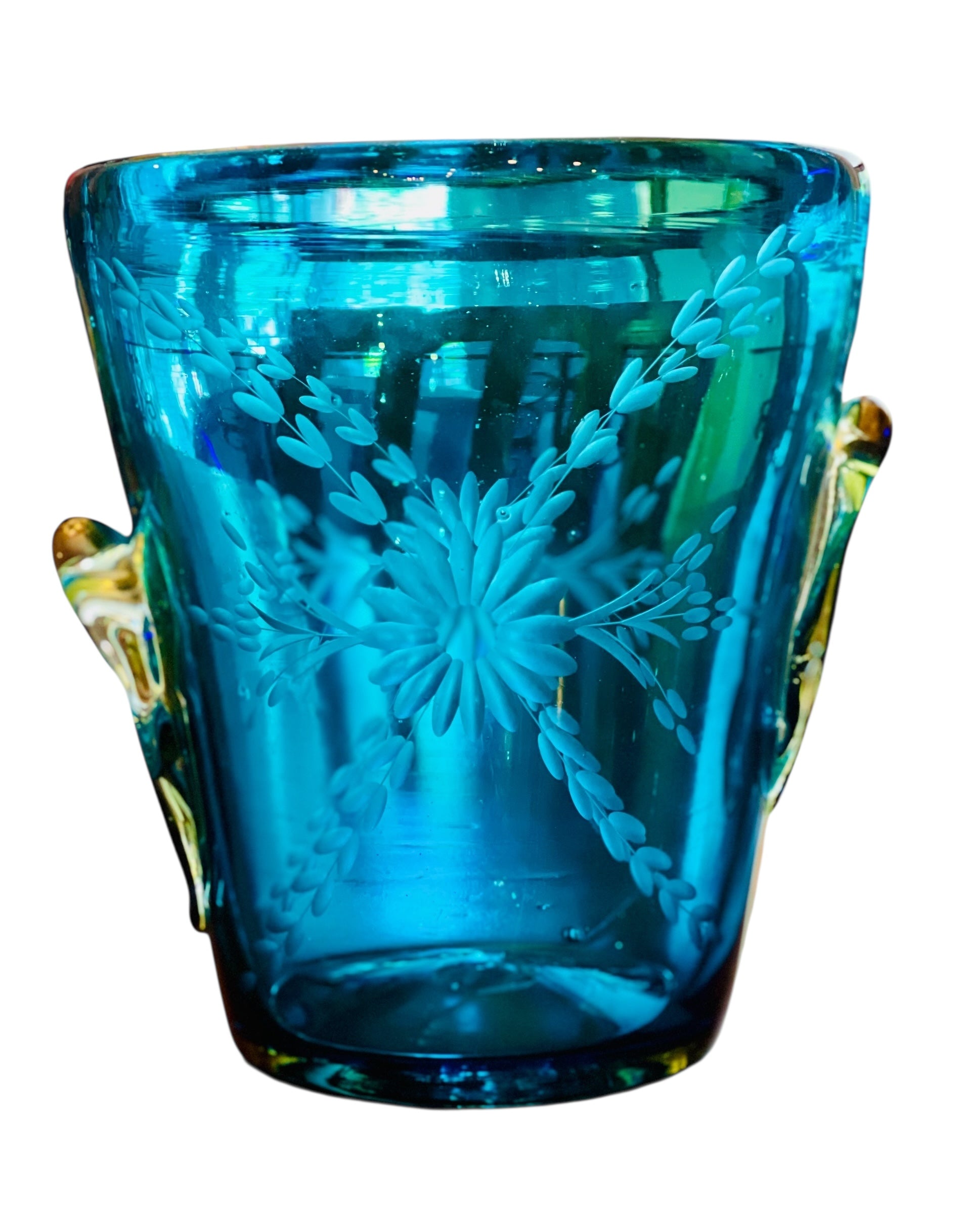 Rose Ann Hall Optical Ice Bucket-Crystal