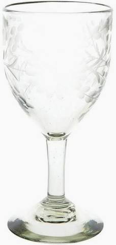 Rose Ann Hall Water Goblet-Crystal