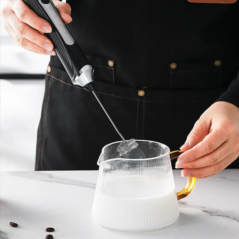 Automatic Rotary Whisk Stirrer Cream Whipper Handheld Small Stirring