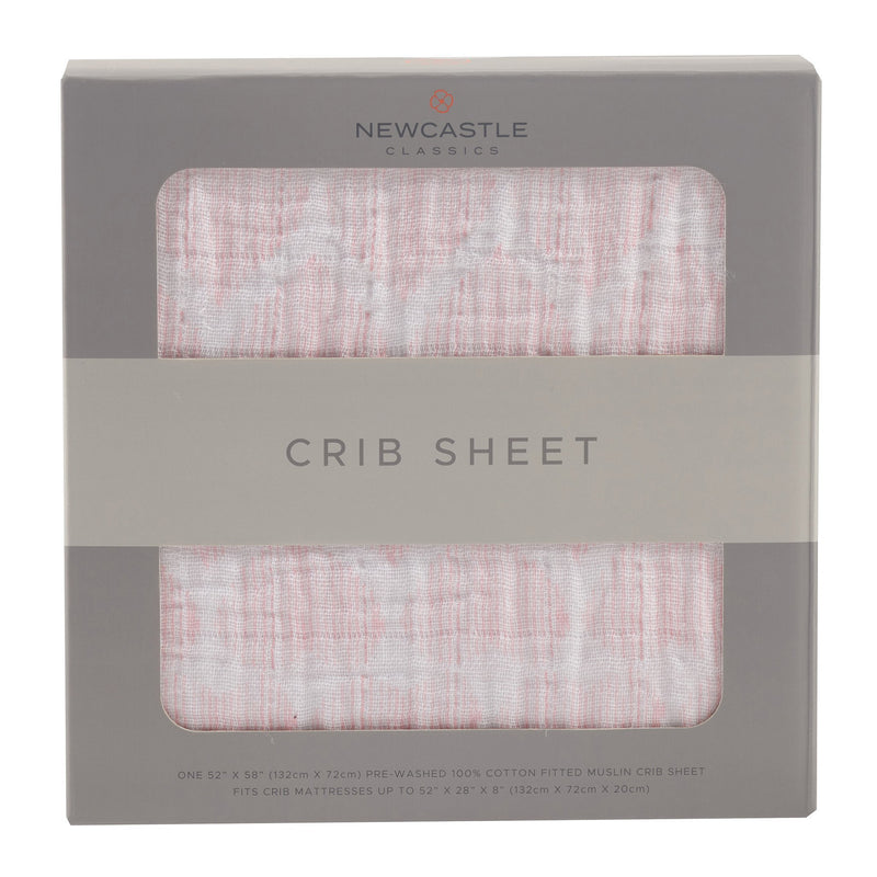 Matchstick Hearts Crib Sheet