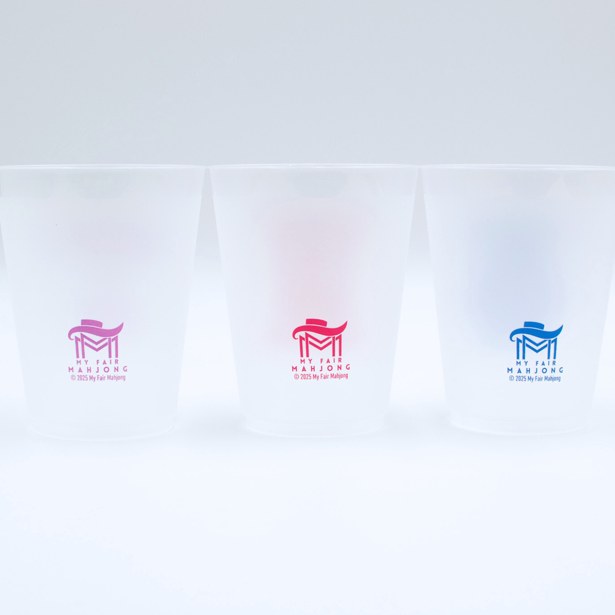 My Fair Mahjong - Mahjong Frosted Cups  |  10 Different Designs in Every Pack