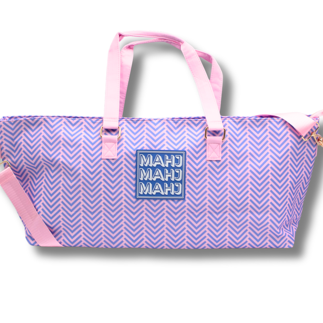 My Fair Mahjong - MAHJONG TOTE BAG  |  Wide with Zipper Closure