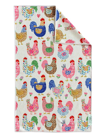 Crae.Home - Feathered Friends: Double-Sided Hand Towel