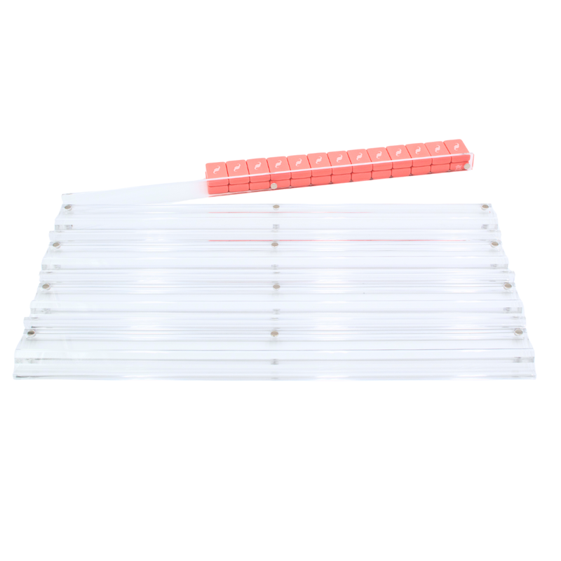 My Fair Mahjong - MAHJONG RACKS | Premium Acrylic | 4 Racks + 4 Pushers