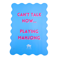 My Fair Mahjong - MAHJONG SHUFFLE CARD  |  Scalloped Edges & Bright Colors  |  Sized to Store with Mahjong League Cards