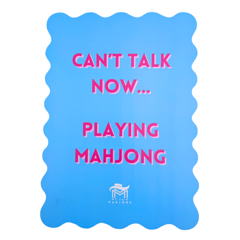 My Fair Mahjong - MAHJONG SHUFFLE CARD  |  Scalloped Edges & Bright Colors  |  Sized to Store with Mahjong League Cards