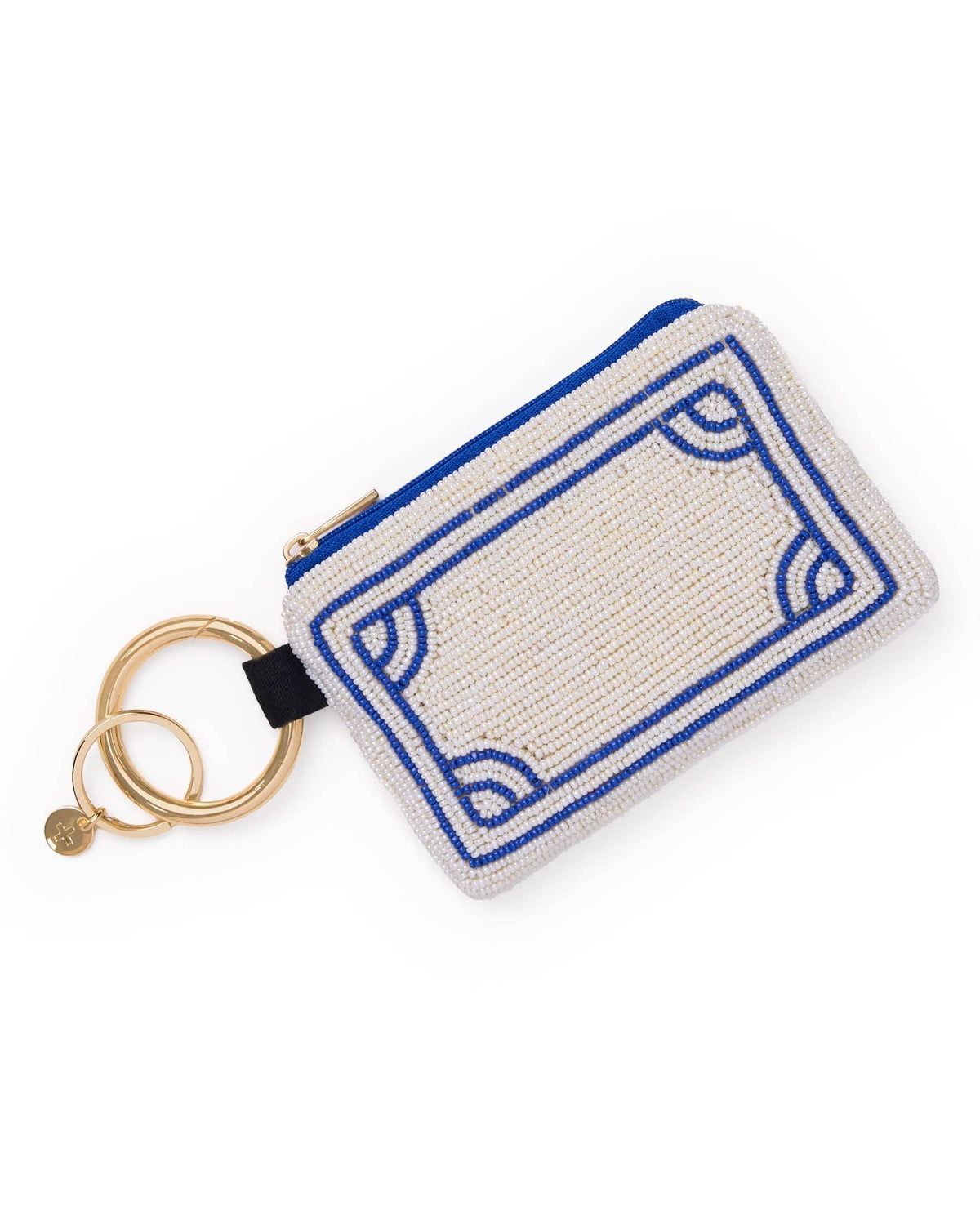 INK + ALLOY - Mary Mahjong Beaded Coin Purse Ivory
