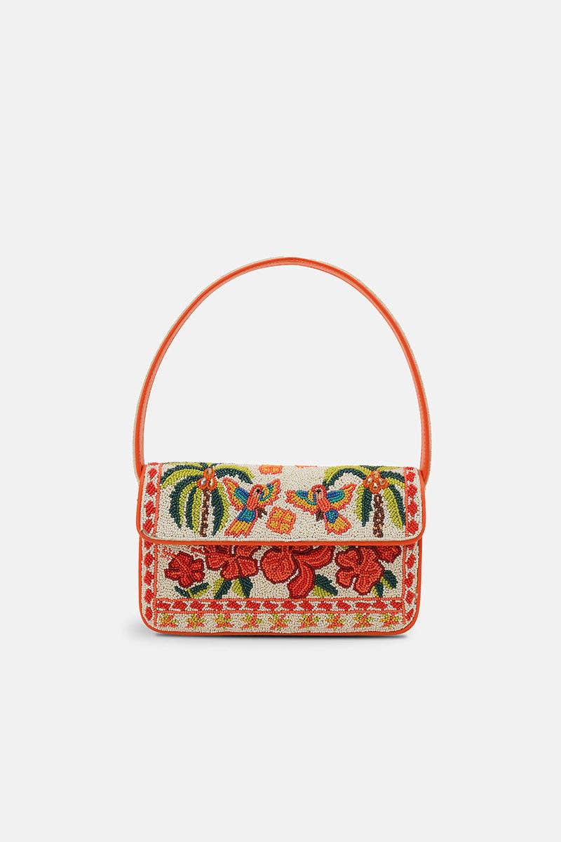 America & Beyond - Rio Rhythm Vibrant Beaded Artisan Shoulder Bag