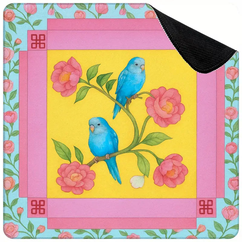 Bluebird Blossom Mahjong Mat