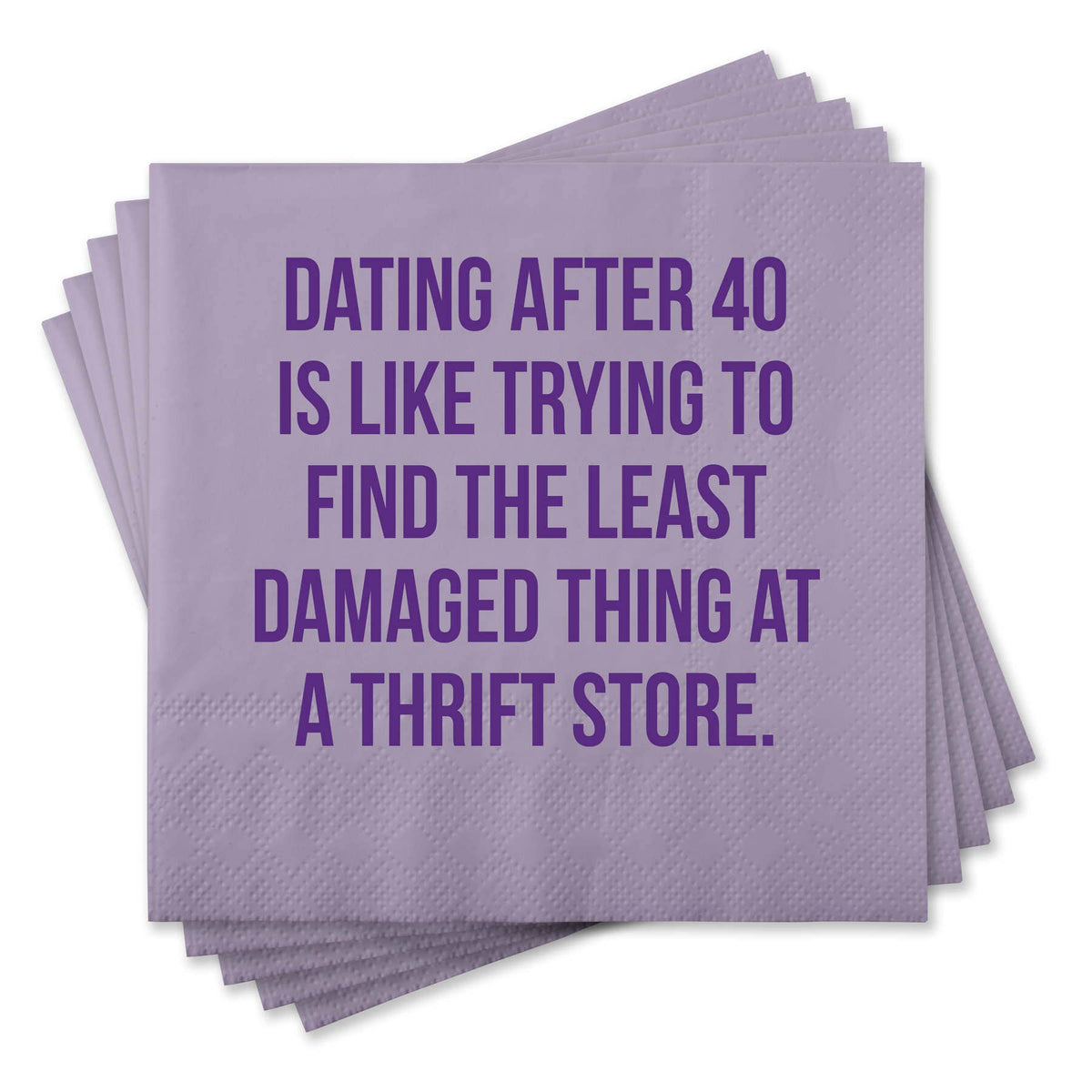 Chris’s Stuff Inc. - Funny Cocktail Napkins - Dating after 40