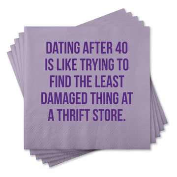 Chris’s Stuff Inc. - Funny Cocktail Napkins - Dating after 40