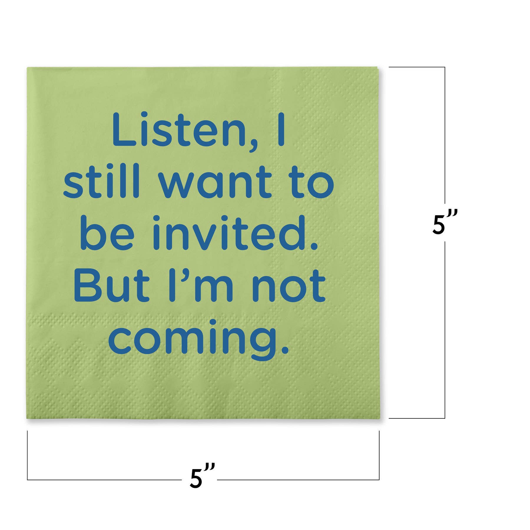 Chris’s Stuff Inc. -  Funny Cocktail Napkins - Want to be invited