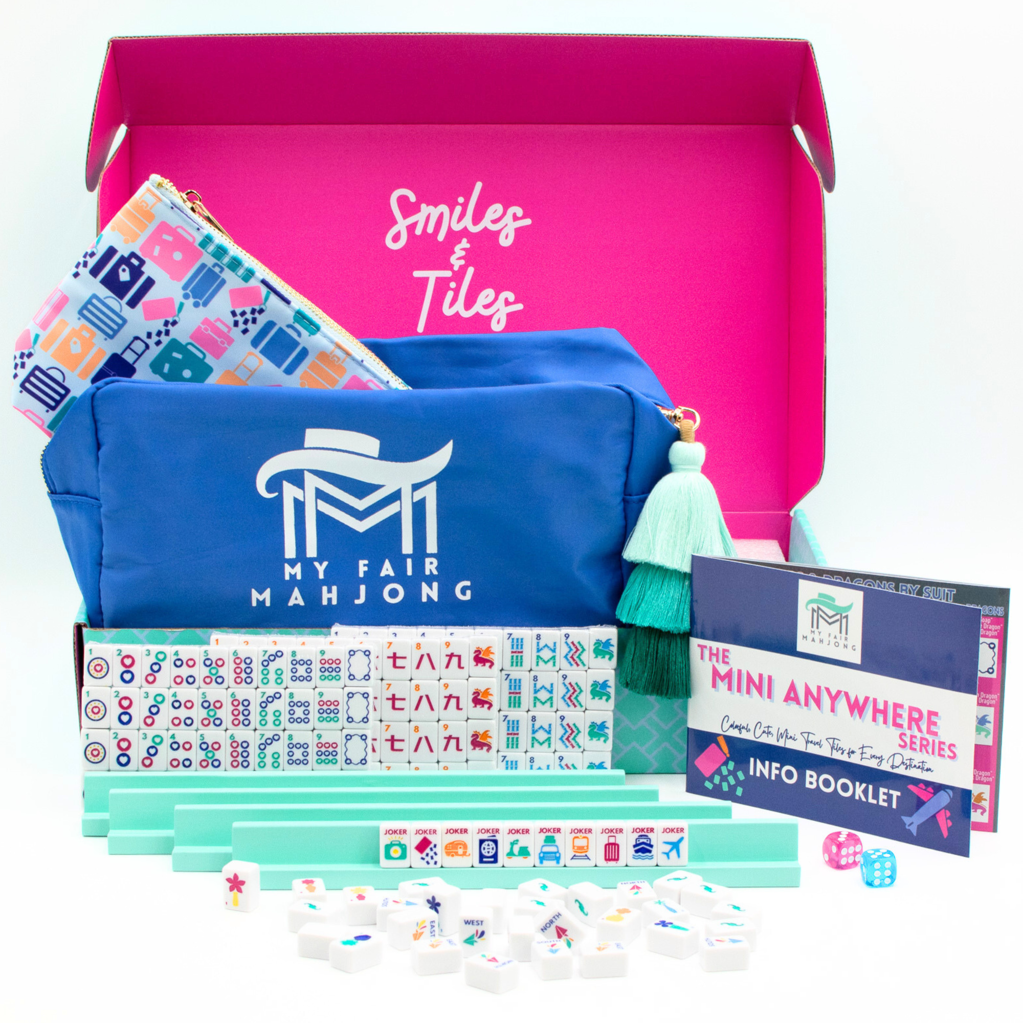 My Fair Mahjong - MINI TRAVEL MAHJONG  |  Mini Anywhere Series  |  White