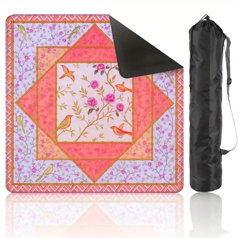 Cherry Blossom Songbird Mahjong Mat