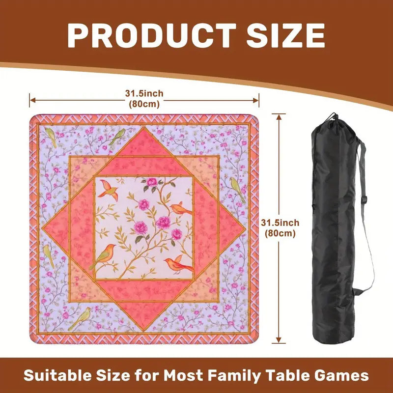 Cherry Blossom Songbird Mahjong Mat