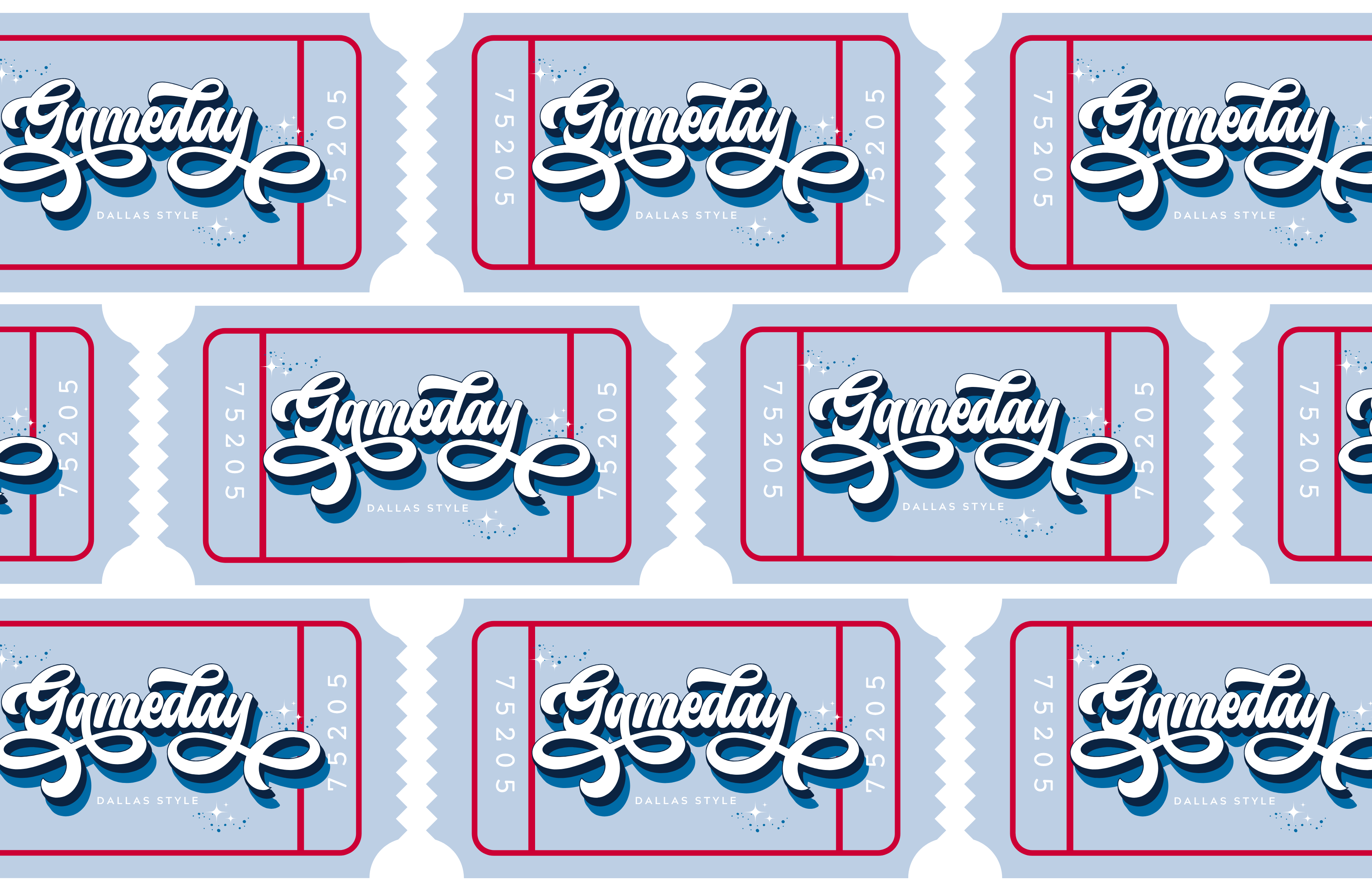 TAYLOR GRAY - 11x17 GAMEDAY DALLAS insert set of 10