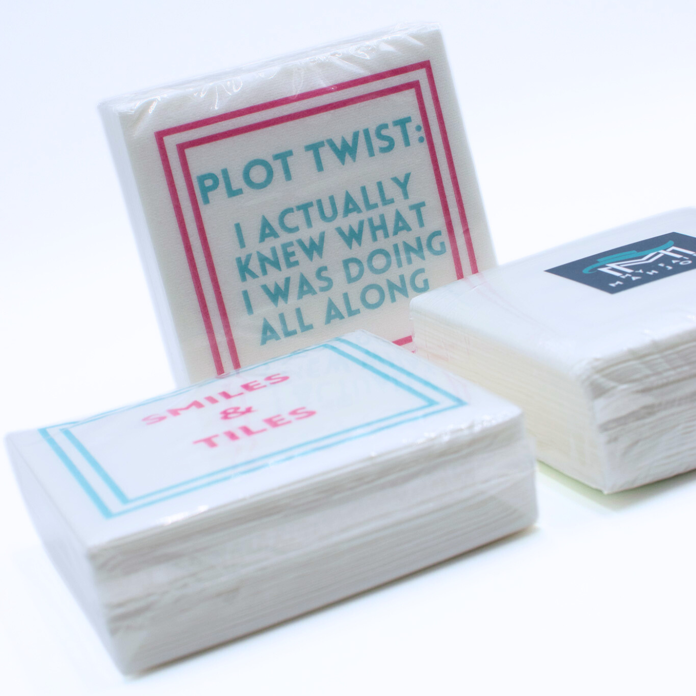 My Fair Mahjong - MAHJONG NAPKINS | 5'' x 5'' Luxury, Linen-Feel, Eco-Friendly