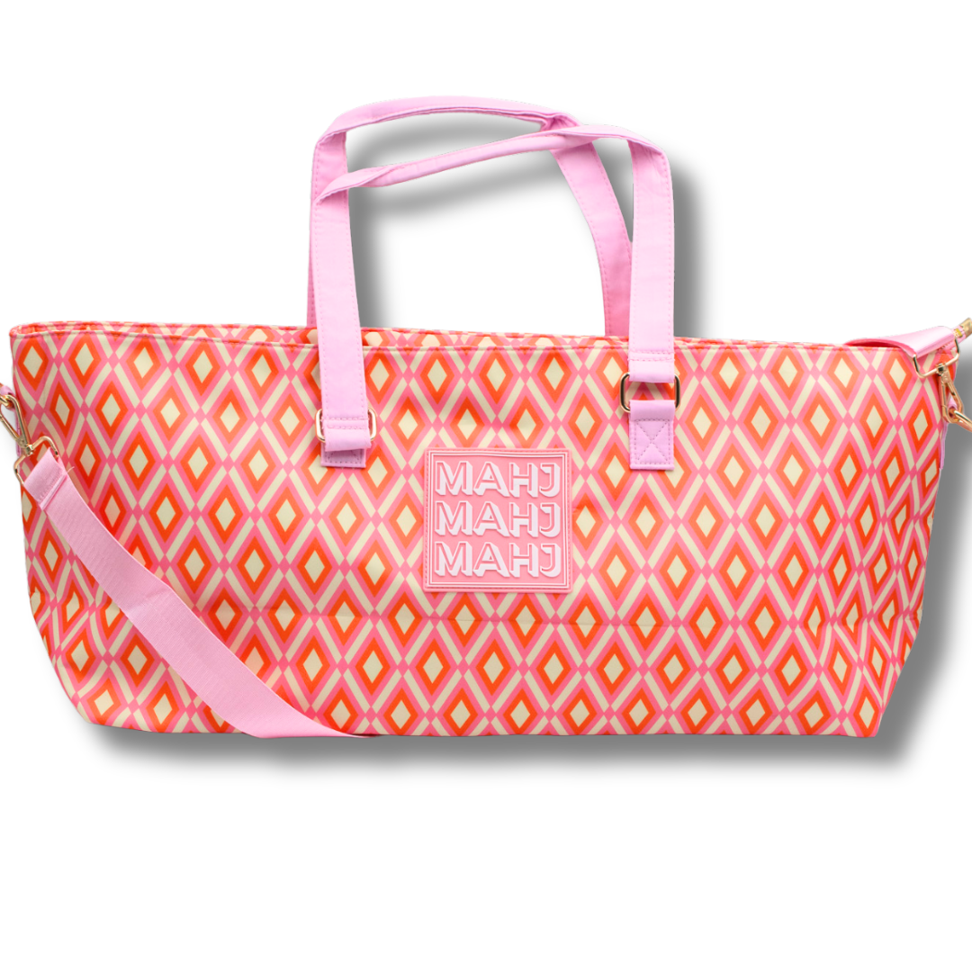 My Fair Mahjong - MAHJONG TOTE BAG  |  Wide with Zipper Closure