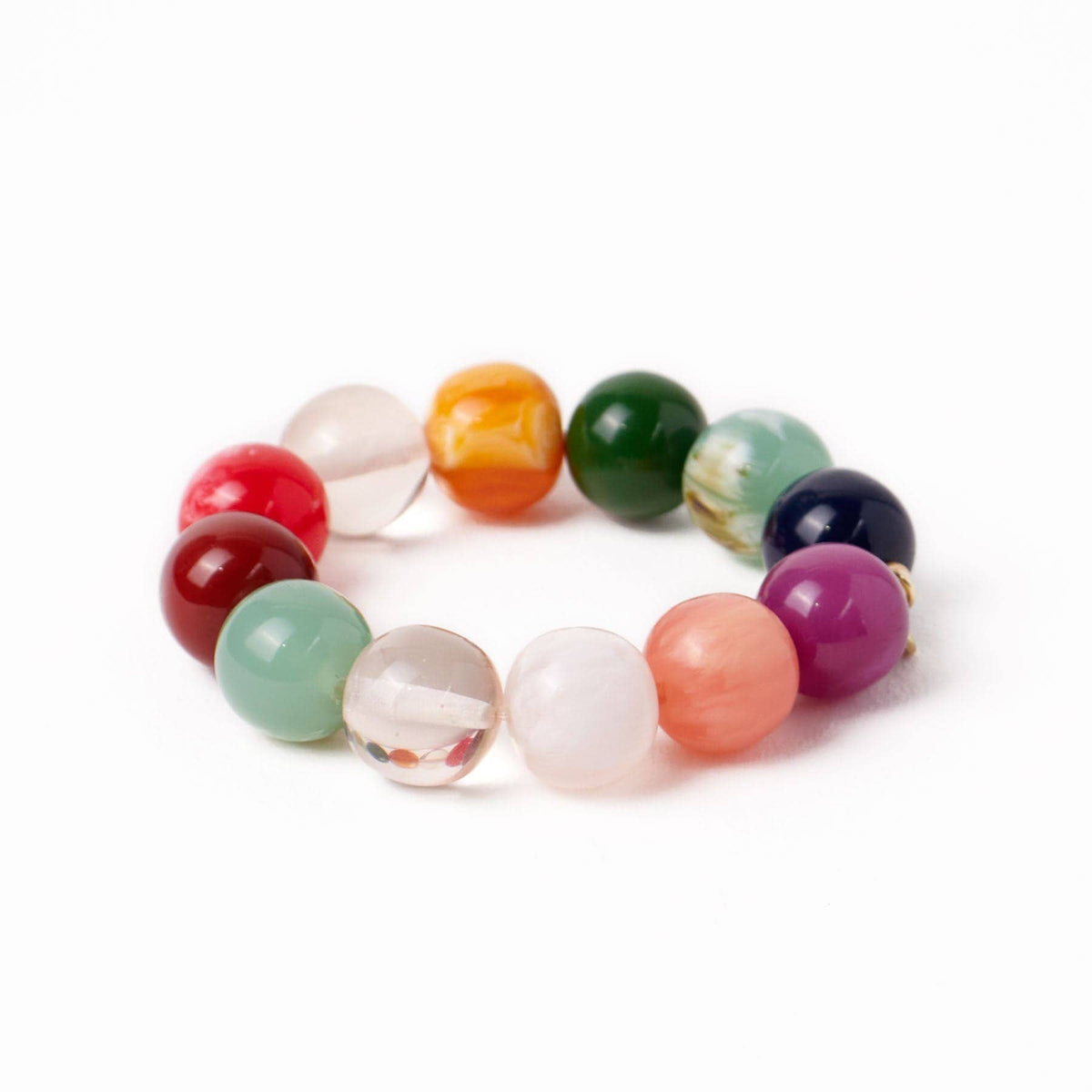 INK + ALLOY - Cece Large Resin Bead Bracelet Multi Wholesale