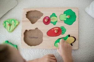 QToys Australia (USA) Vegetable knob puzzle