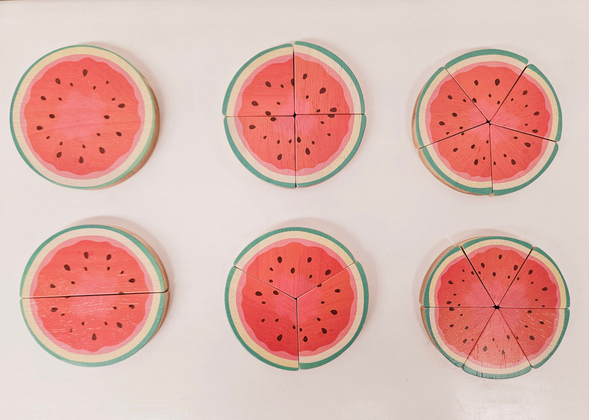QToys Australia (USA) Watermelon Fraction Set