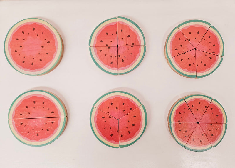 QToys Australia (USA) Watermelon Fraction Set