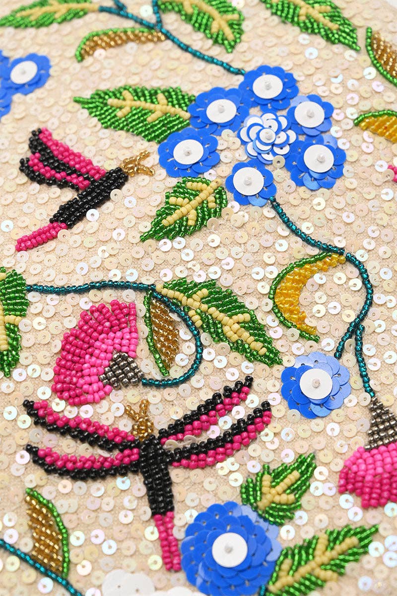 America & Beyond - Dragonfly Dreams Kashmiri Flap Clutch