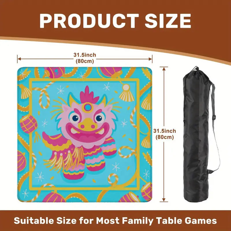 Festive Dragon Mahjong Mat